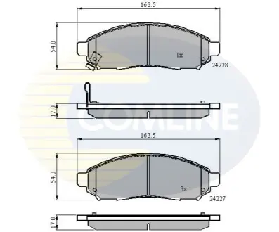 - Гальмівні колодки до дисків Comline CBP31520