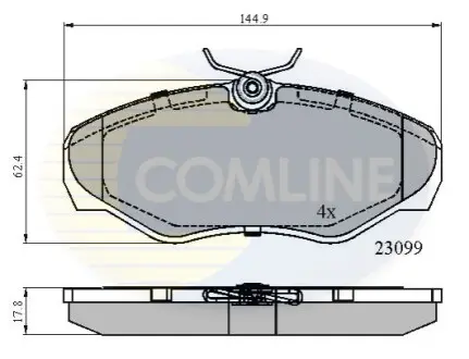 - Гальмівні колодки до дисків Comline CBP01127