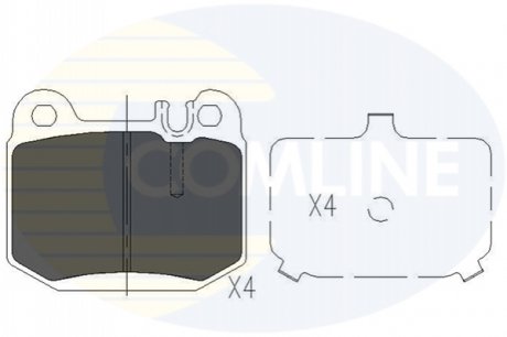 Комплект тормозных колодок, дисковый тормоз Comline CBP06025