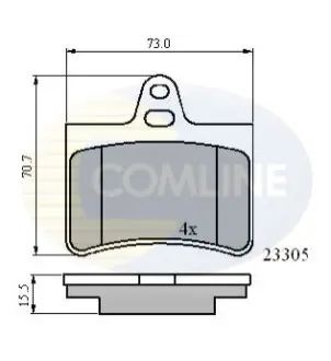 - Гальмівні колодки до дисків Comline CBP01122