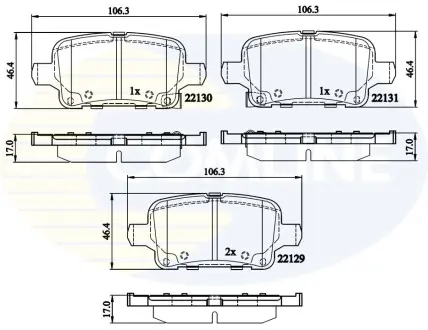 - Тормозные колодки к дискам Comline CBP32307