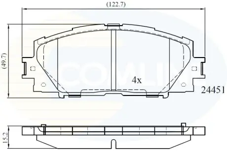 - Гальмівні колодки до дисків Comline CBP06014
