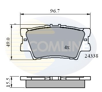 - Тормозные колодки к дискам Comline CBP01581