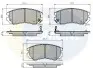 Комплект тормозных колодок, дисковый тормоз Comline CBP31196 (фото 1)