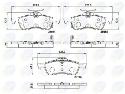 - Гальмівні колодки до дисків Comline CBP32204