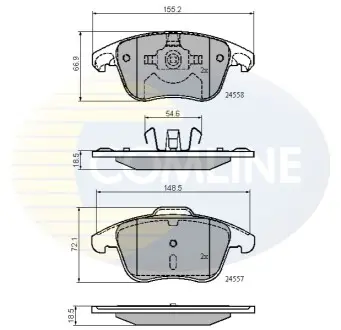 - Гальмівні колодки до дисків Comline CBP01720