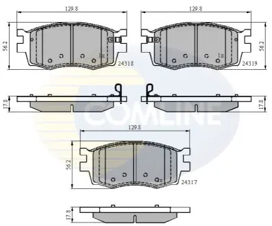 - Гальмівні колодки до дисків Comline CBP31519