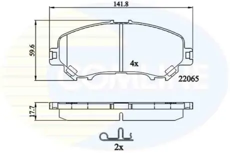 - Тормозные колодки к дискам Comline CBP32278