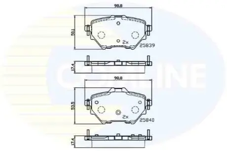 - Гальмівні колодки до дисків Comline CBP32234