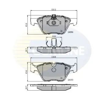 - Тормозные колодки к дискам Comline CBP01300