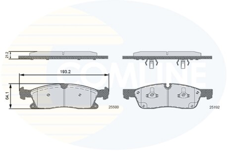 - Тормозные колодки к дискам Comline CBP36133