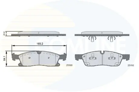 - Гальмівні колодки до дисків Comline CBP36133