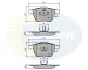 Комплект тормозных колодок, дисковый тормоз Comline CBP01280 (фото 1)