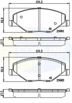 - Тормозные колодки к дискам Comline CBP02126