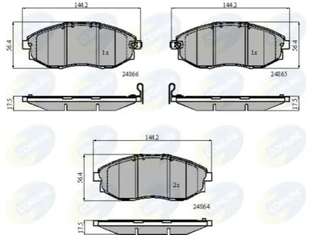 - Гальмівні колодки до дисків Comline CBP31585