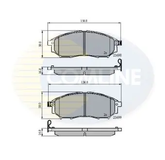 - Гальмівні колодки до дисків Comline CBP31524