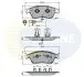 Комплект тормозных колодок, дисковый тормоз Comline CBP11740 (фото 1)