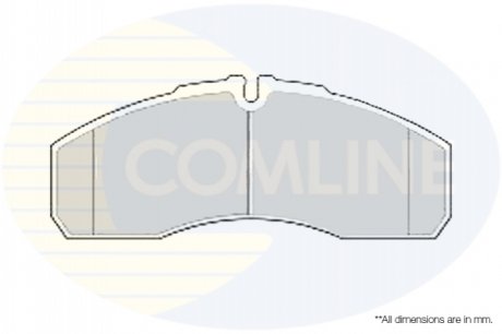 Комплект тормозных колодок, дисковый тормоз Comline CBP01173