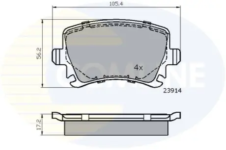- Тормозные колодки к дискам Comline CBP01284