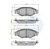 Комплект тормозных колодок, дисковый тормоз Comline CBP01131 (фото 1)