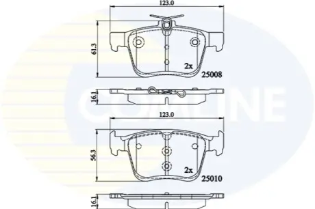 - Тормозные колодки к дискам Comline CBP02156