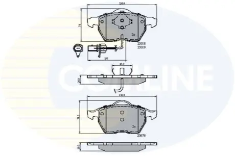 - Тормозные колодки к дискам Comline CBP11542