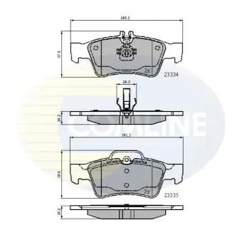 - Гальмівні колодки до дисків Comline CBP01118