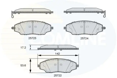 - Тормозные колодки к дискам Comline CBP36083