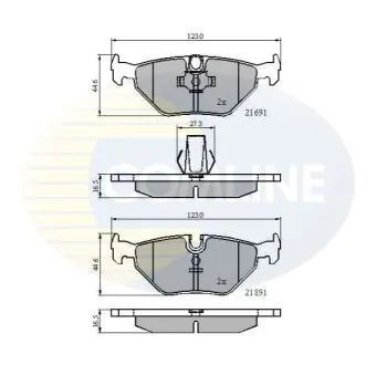 - Тормозные колодки к дискам Comline CBP01011