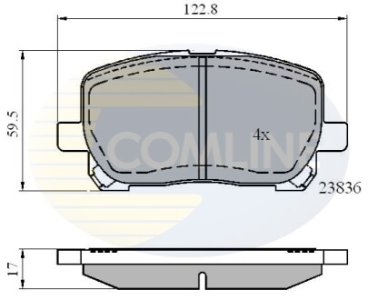 - Гальмівні колодки до дисків Comline CBP01132