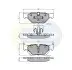 Комплект тормозных колодок, дисковый тормоз Comline CBP01708 (фото 1)