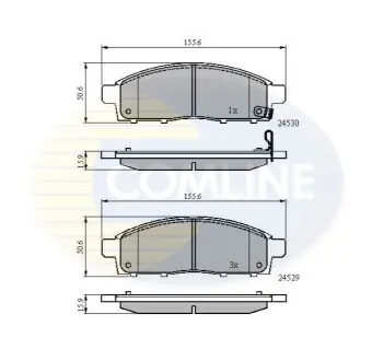 - Тормозные колодки к дискам Comline CBP31584