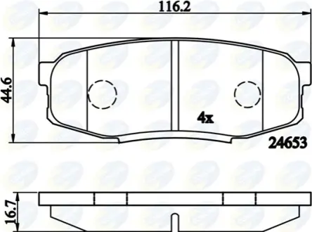 - Тормозные колодки к дискам Comline CBP02124