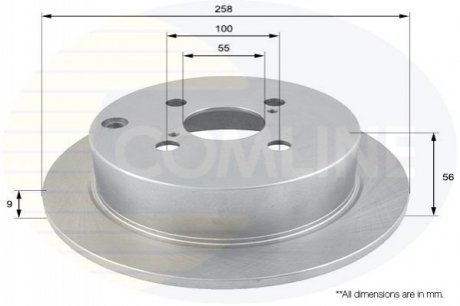 Тормозной диск Comline ADC01115