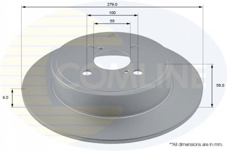 Тормозной диск Comline ADC01116