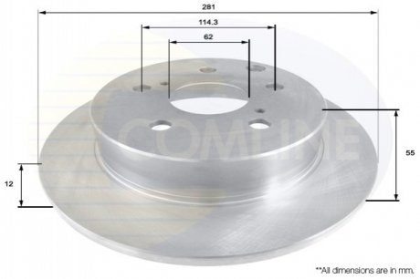 Тормозной диск Comline ADC01137 (фото 1)