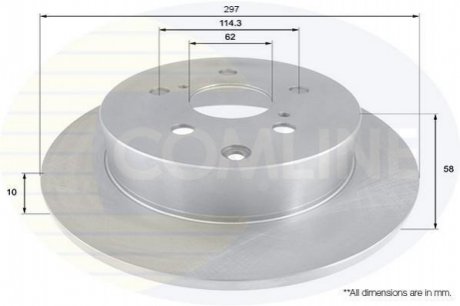 Тормозной диск Comline ADC01153