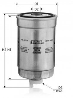 Фильтр топливный Hyunday/Kia 1.5-2.2Crdi -2006 TECNECO GS824/2 (фото 1)
