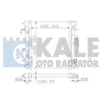 SUZUKI Радиатор охлаждения Jimny 1.3 98- KALE OTO RADYATOR 365700 (фото 1)