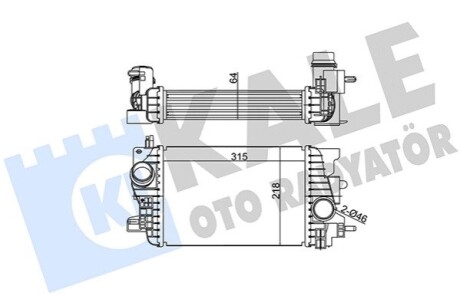 KALE OPEL Інтеркулер Meriva B 1.6/1.7CDTI 10- KALE OTO RADYATOR 345065 (фото 1)