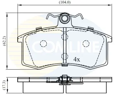 - Тормозные колодки к дискам Comline CBP0173