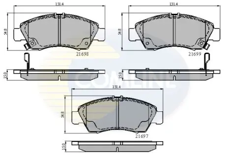 Комплект тормозных колодок, дисковый тормоз Comline CBP3556