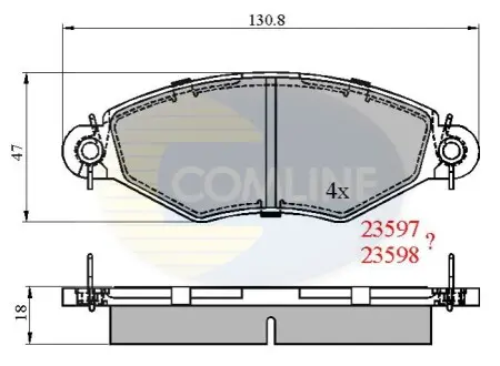 - Тормозные колодки к дискам Comline CBP0704