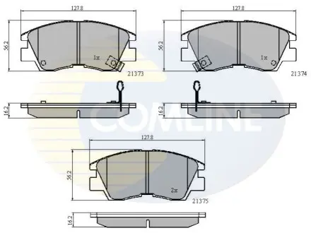 Комплект тормозных колодок, дисковый тормоз Comline CBP3295