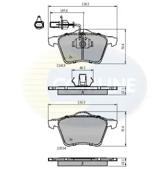 - Гальмівні колодки до дисків Comline CBP1885