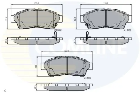 - Гальмівні колодки до дисків Comline CBP3260