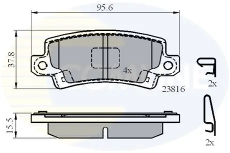- Гальмівні колодки до дисків Comline CBP3942