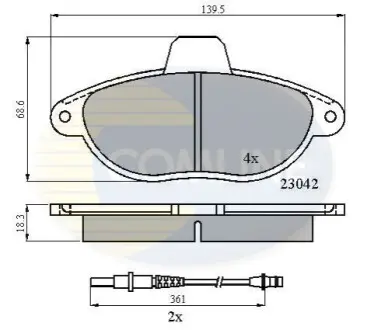 - Тормозные колодки к дискам Comline CBP2714
