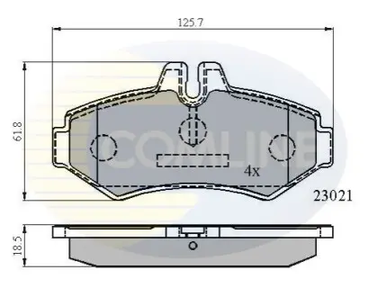 - Тормозные колодки к дискам Comline CBP0914