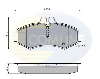 - Гальмівні колодки до дисків Comline CBP0480